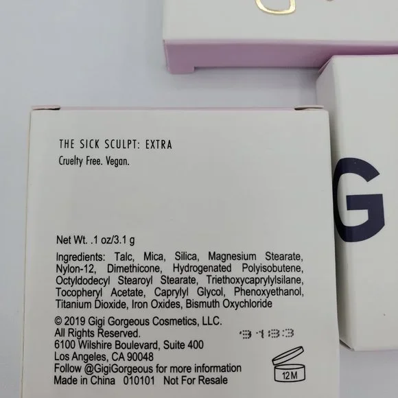 🌴5/$50 3x Gigi Gorgeous The Sick Sculpt Extra Bronzer TRAVEL SIZE .1 oz ea NEW - Picture 7 of 7